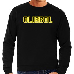 Bellatio Decorations Foute Kersttrui/sweater voor heren - oliebol - geel - oliebollen - nieuwjaar L - kerst truien