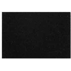 SVJ Deurmat Rechthoekig - 80 x 100 x 1 cm - Kokos - Zwart