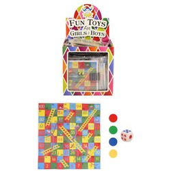 72 Stuks - Snake & Ladders Spel - In Traktatiebox - Uitdeelcadeautjes - Uitdeel traktatie voor kinderen - Jongens & Meisjes