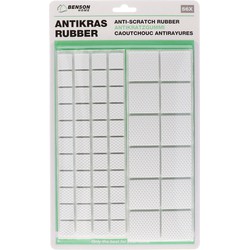 Antikras rubber 168-delig wit - Meubelviltjes