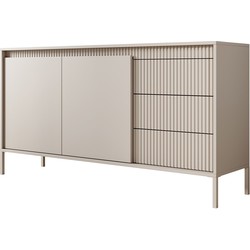 Meubella Dressoir Saran - Beige - 153 cm