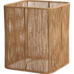 Light&living Kap vierkant rond hoog 25-25-30 cm TOSSA jute naturel