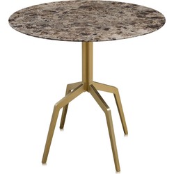 Versmissen - Eettafel Razor - Ø80 cm - Goud