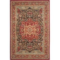 Safavieh Traditional Indoor Woven Area Rug, Mahal Collection, MAH625, in Red & Burgundy Red, 155 X 231 cm