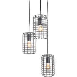 LABEL51 Hanglamp Solido - Zwart - Metaal - 3-Lichts