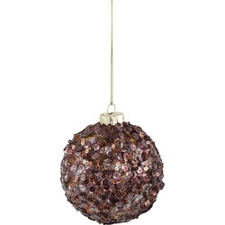 PTMD Christmas jaxx glass burgundy glitter ball S