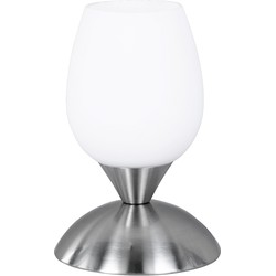 Moderne Tafellamp  Cup - Metaal - Grijs
