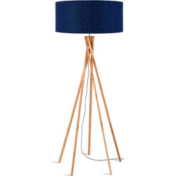 Vloerlamp Kilimanjaro - Blauw/Bamboe - Ø60cm