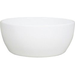 Floran Plantenpot schaal - wit - keramiek - 26 x 14 cm - Plantenpotten