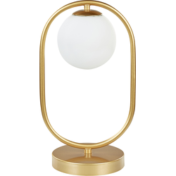 Beliani YANKEE - Tafellamp-Goud-IJzer, Glas