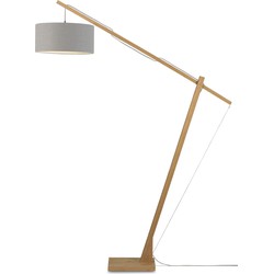 Vloerlamp Montblanc - Bamboe/Lichtgrijs - 175x47x207cm