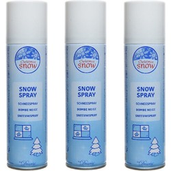 3x stuks milieuvriendelijke sneeuwspray / spuitsneeuw spuitbussen van 150 ml - Decoratiesneeuw