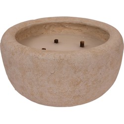 PTMD Kaars Gabor - 36x36x20 cm - Cement - Bruin
