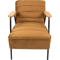 Clayre & Eef Fauteuil met Armleuning  60x69x78 cm Bruin Textiel Relax Stoel