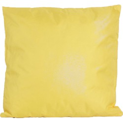 1x Bank/sier kussens voor binnen en buiten in de kleur geel 45 x 45 cm - Sierkussens