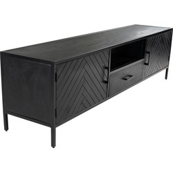 Kick TV dressoir Hugo laag-50cm - Zwart