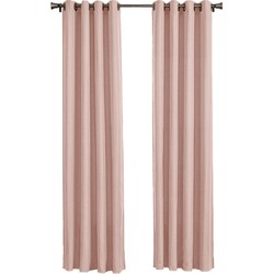 Larson - Luxe hotel blackout gordijn - met ringen - 3m x 2.5m - Soft pink