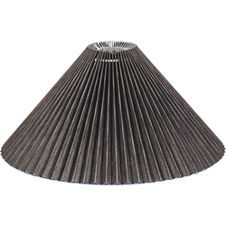 Lampshade - Pleated - Polyester - Black - 8x35x21cm