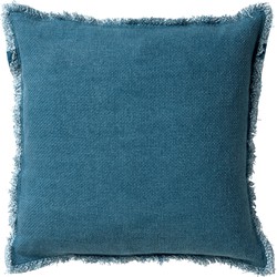Dutch Decor BURTO - Sierkussen 60x60 cm - gewassen katoen - Provincial Blue - lichtblauw - Dutch Decor