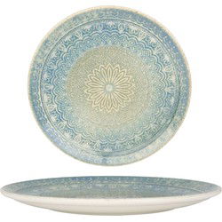 Bonna Dinerbord - Rivus Ethnic - Porselein - 25 cm - set van 6