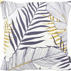 Blue Palm Leaves | 45 x 45 cm | Kussenhoes | Katoen/Polyester