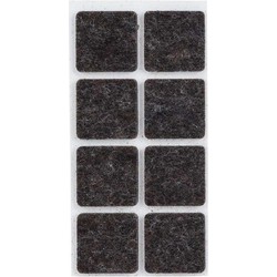 64x Zwarte meubelviltjes/antislip stickers 2,5 cm - Meubelviltjes