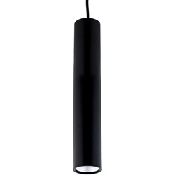 Groenovatie Design Tube Moderne Hanglamp 3W, Warm Wit, Ø 40 x 500 mm, Mat Zwart