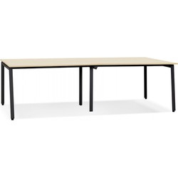 Dubbel bureau AMADEUS 280x140x745 cm Beige
