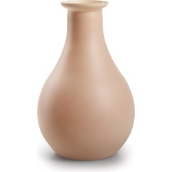 Jodeco Bloemenvaas Theresa - mat roze - eco duurzaam glas - D15 x H25 cm - Sierlijke kruik - Vazen