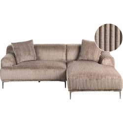 STENUM - Hoekbank 3-zits - Lichtbruin - Linkszijdig - Corduroy