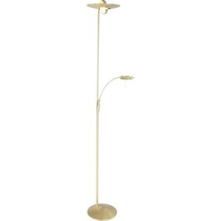 Steinhauer vloerlamp Zenith led - messing - metaal - 28 cm - ingebouwde LED-module - 7860ME