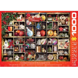 Eurographics Eurographics puzzel Christmas Ornaments - 1000 stukjes