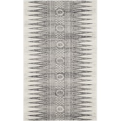 Safavieh Transitional Indoor Woven Area Rug, Evoke Collection, EVK226, in Ivory & Grey, 91 X 152 cm