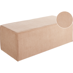 VINITA - Poef - Beige - Corduroy
