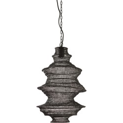 Light&living Hanglamp Ø31x55 cm NAKISHA mat zwart