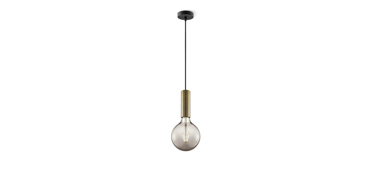 Home sweet home hanglamp Saga brons Globe g125 - smoke