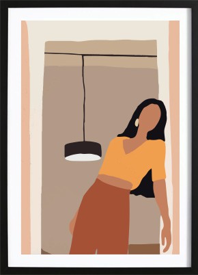 Abstract Girl Art Poster 2 (29,7x42cm) - 