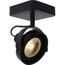 Plafondspot LED zwart of wit AR111 1x12W dim to warm