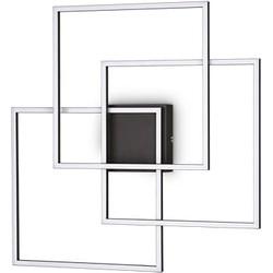 Ideal Lux - Frame - Plafondlamp - Metaal - LED - Zwart