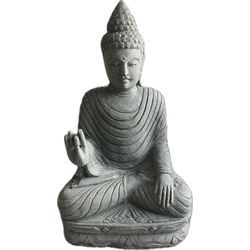 Benoa Buddha Beeld Blessing Green Stone 120cm 120cm