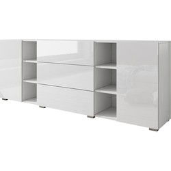 Meubella - Dressoir Bonzo - Wit - 190 cm