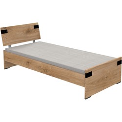 Bed 90x200 met set van 2 laden - L96 cm