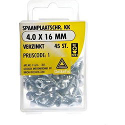 Spaanpl.schr. 4.0x16mm 45st