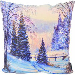 Sierkussen Winter Landscape | 45 x 45 cm | Katoen/Polyester