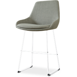 Nino-Isa barkruk groen - wit onderstel - 65 cm