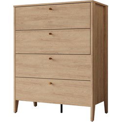 Meubella - Ladekast Cody - Eiken - 92 cm