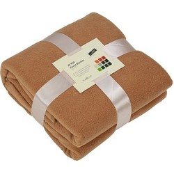 James & Nicholson Fleece bankdeken/plaid - camel - 130 x 170 cm - Plaids