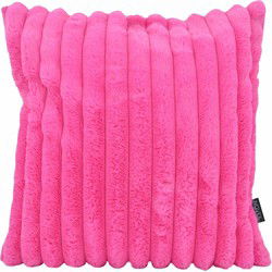 Sierkussen Rosie Rib Roze | 45 x 45 cm | Polyester
