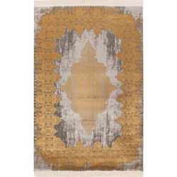 Luxury Home Elegance Vloerkleed - Laagpolig Luxe Tapijt - Soft Velvet - Goud- 200x290 CM