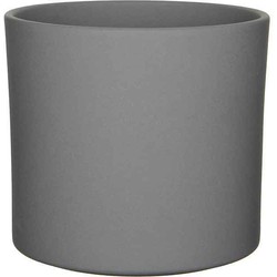 Mica Decorations era ronde bloempot grijs mat maat in cm: 26 x 28